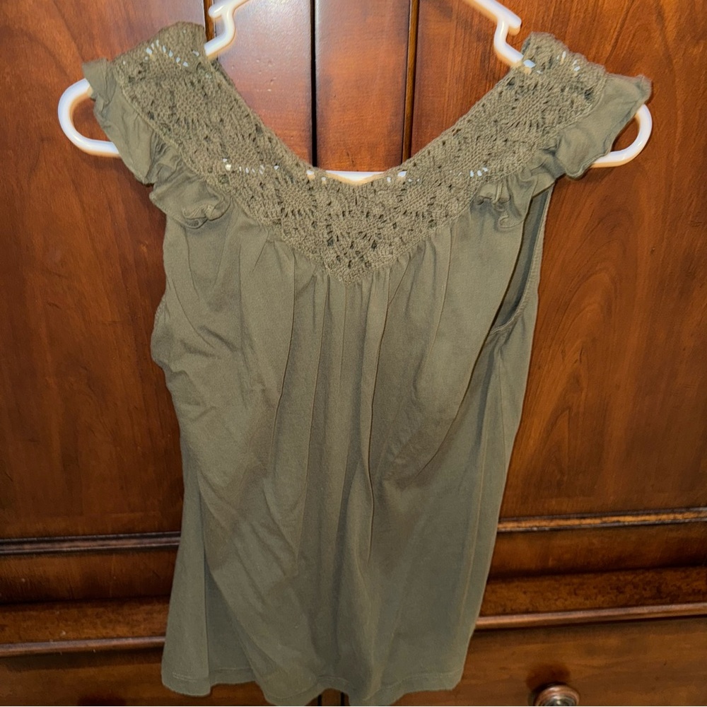 Lauren Ralph Lauren Olive Green Women's Blouse - Picture 4 of 4